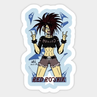 Red Rockin' Sticker